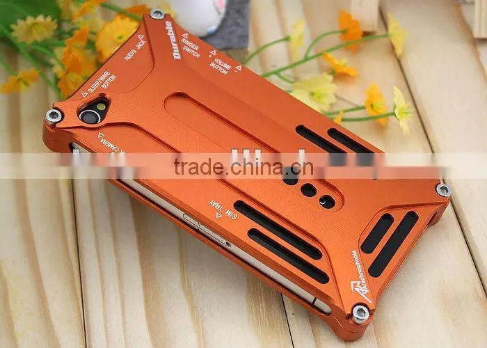 high quality novelty Durable Aluminium Metal Bumper Cover Case for iphone 4 4S