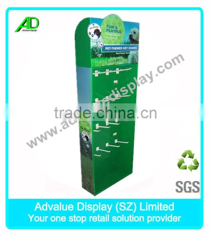 Cardboard Hanging Side Wing Displays with Tray