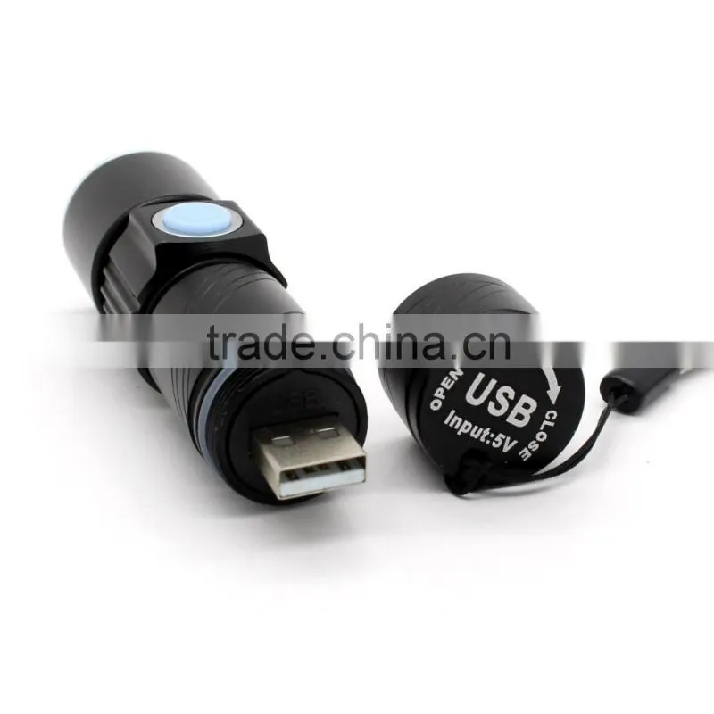 New model usb rechargeable mini led torch