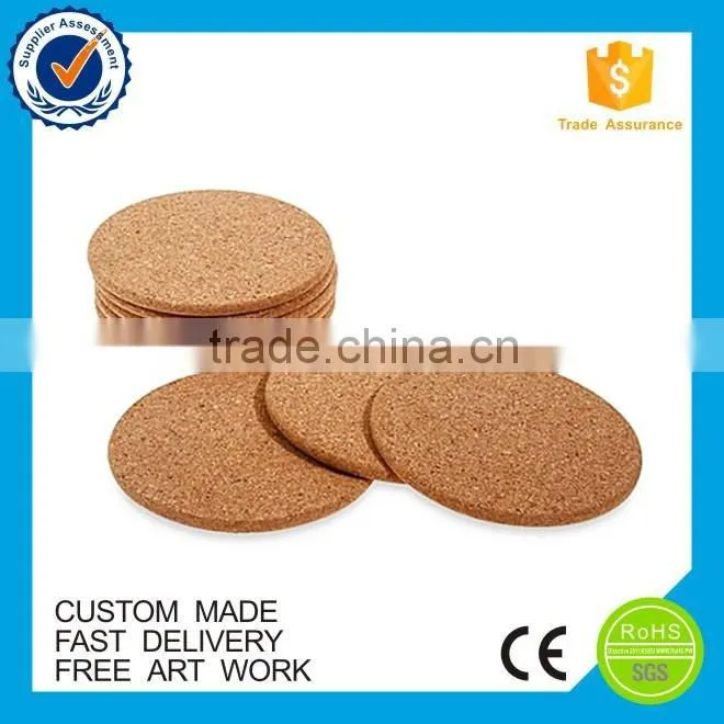 Wholesale printed cheap logo blank wood coaster customized