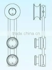 Stainless steel sliding door roller HS07M020