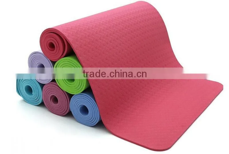 Wholesale Custom Print Anti-slip Gymnastics TPE Mat for Yoga