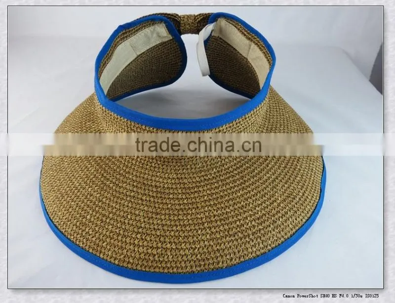 Fashion Design wide brim visor lady hat cheap