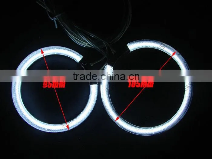 CCFL angel eyes ring 105mm& 95mm full circle halo ring bulbs 9-16V DC car head lamp for Mondeo RS
