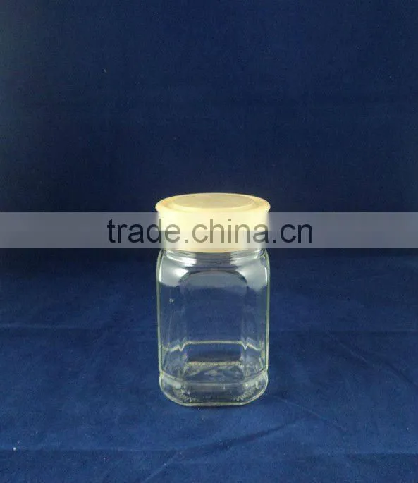 empty glass jar of 335ml, glass canning jar