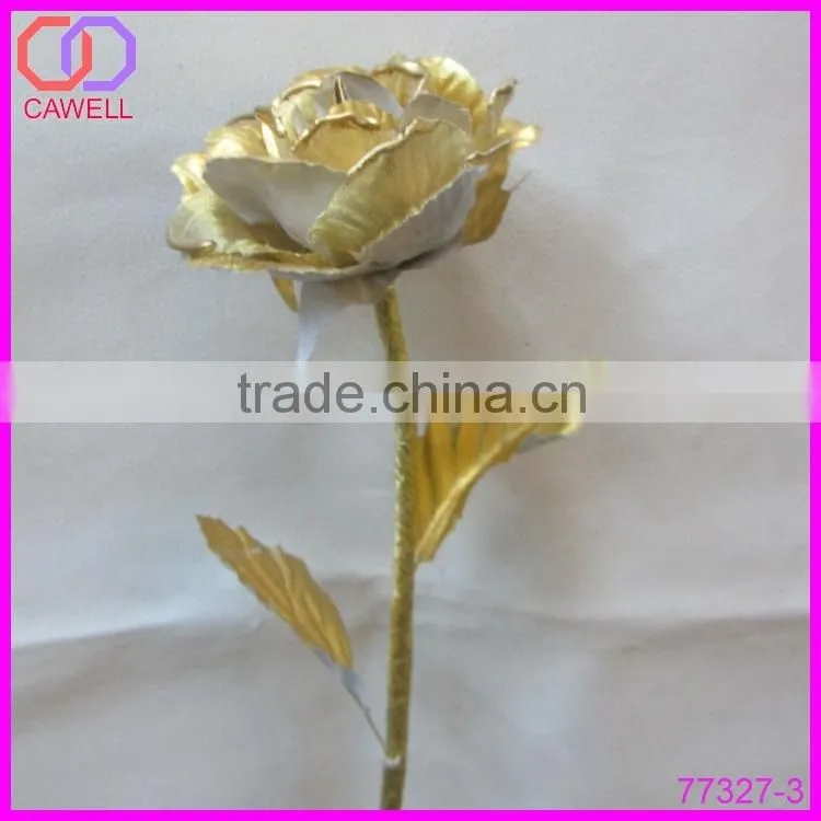 artificial gold foil rose