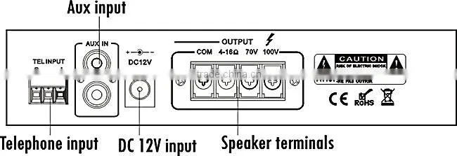 Desktop Digital Mixer Amplifier for PA System