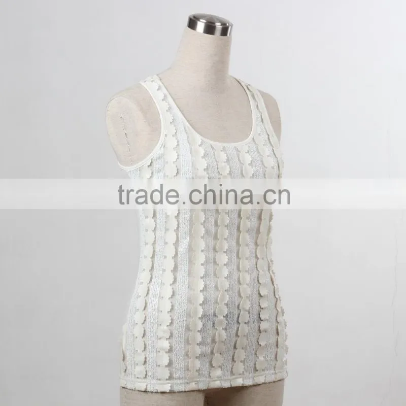 F5S15312 Fashion Paillette Tank Top For women