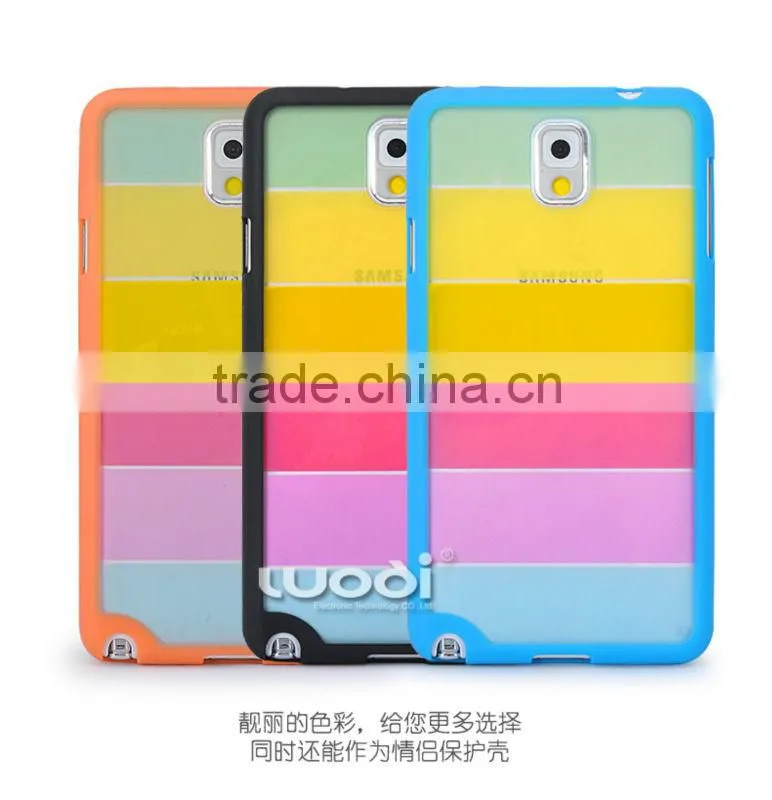 rainbow pc tpu case for Samsung/for samsung case note 3