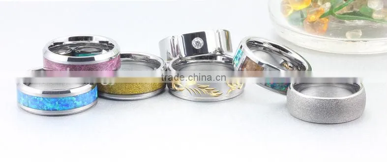 Newest Fashion ceramic ring jewelry rings silver inlay ceramic ring