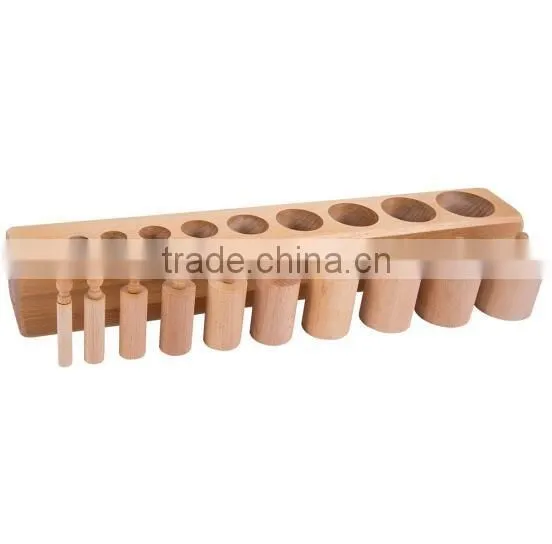 Montessori material Montessori educational wooden toys for kids cylinder blocks