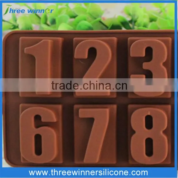 New design cholocate silicone cake mould number cake moulds