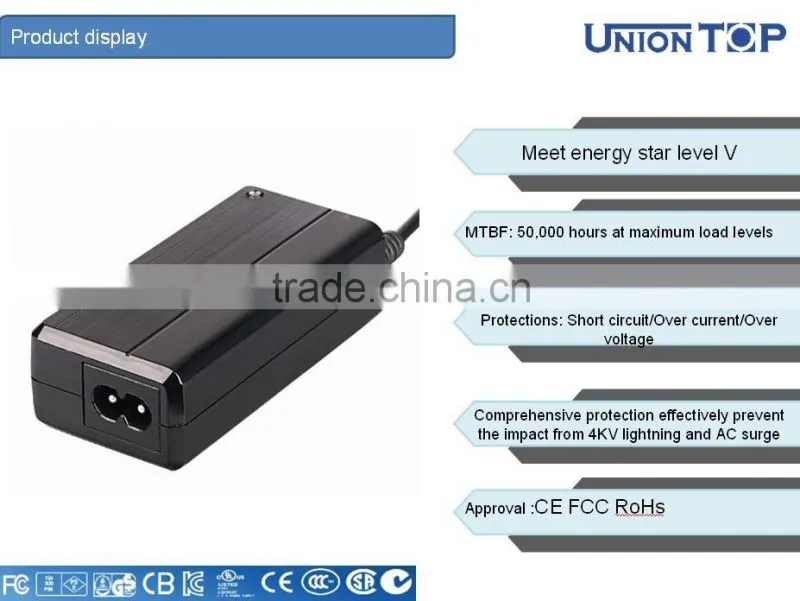 desktop type 5.5*2.1mm CC mode 12v 2a power adapter level VI with inverter light