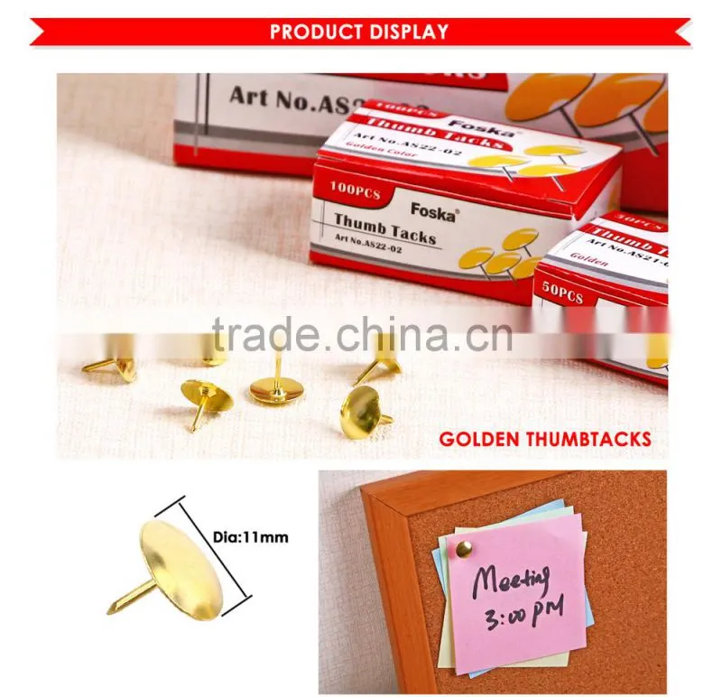 good quality Golden Thumbtacks