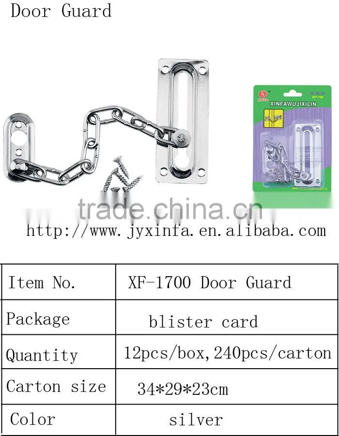 color-selected safe & durable door chain