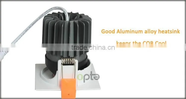 Recessed Ceiling LED Down Light Square LED Downlight Adjustable Retrofit 9W 12W
