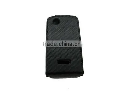 Leather Case with PC hard case for sony ericsson W100 SPIRO