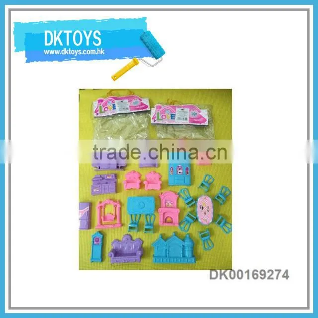 Pink Color Preschool Furniture Set Pretend Play Furniture Toy
