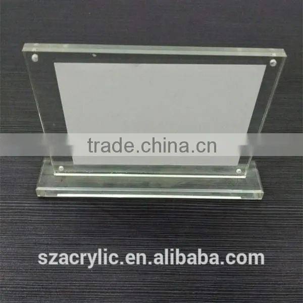 2 sided Clear Acrylic Paper holder desktop