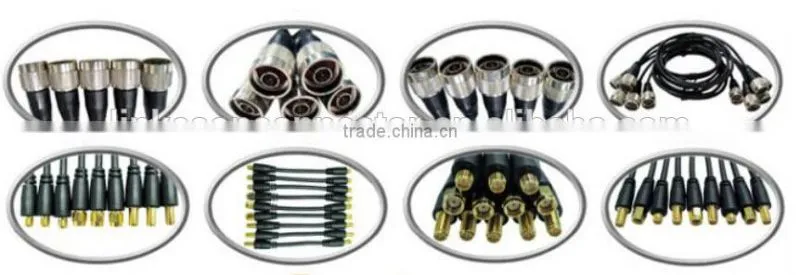 RF pigtail RG58 LMR200 WLAN antenna for N male to BNC male