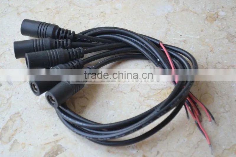 5pcs 5 x 2 1mm DC Power Connector Adapter w/Wire Cable