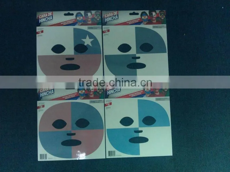 Full face tattoo stickers, temporary body tattoo stickers