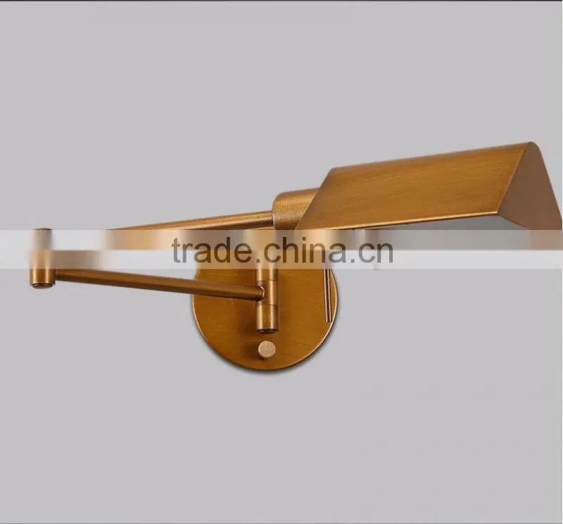 North Amenrica swing arm wall sconce wall light. wrought iron wall lamp, corridor restaurant industry