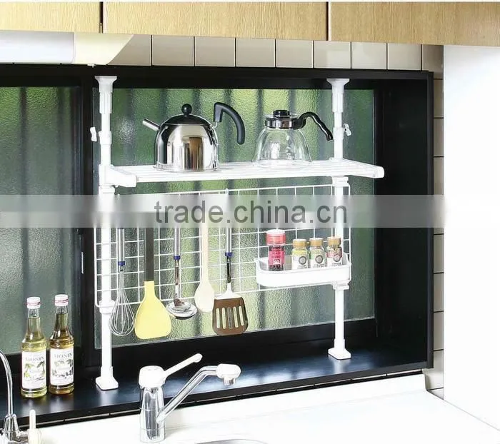 Electroplating kitchen hanging mesh rack PF-E435