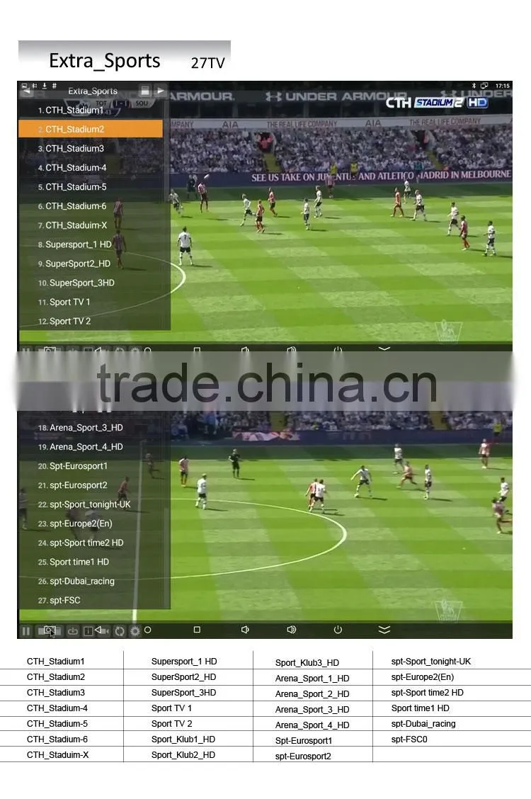 Adult tv channels android 4 4k2k output android iptv set top box