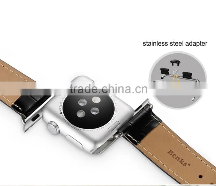 Handmade 100% Crocodile Alligator Genuine Leather for Apple Watch Strap