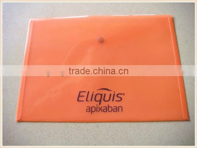 A4 size transparent plastic folders
