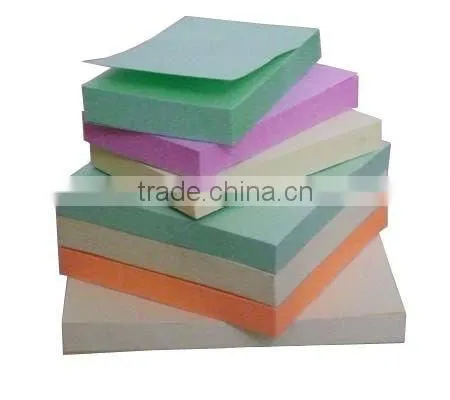 square memo pad adhesive note block woodfree paper