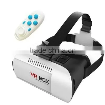 VR BOX TS-3D02 Virtual Reality 3D Glasses - WHITE