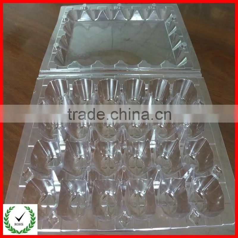 cheap whloesale 4/6/8/12/15/24/30 plastic egg tray /quail egg tray packing manufacture