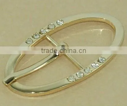 oval shape fashion colorful rhinestone buckle