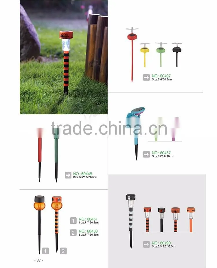 led landscape lamps plastic lawn light, eco-friendly garden landscape, power solar garden lamp