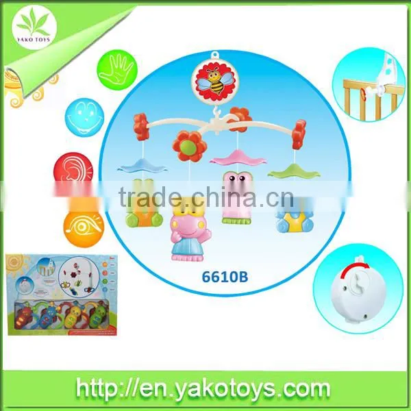 Newest and fashion ring bell hanging toys Plastic baby ring bell rattle