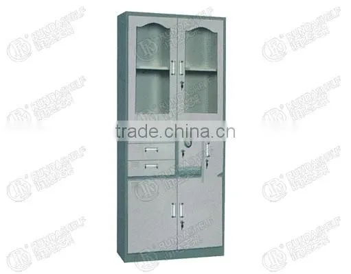 office file rack/partial left three drawers with safe