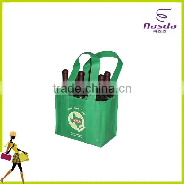 non woven wine bag with logo,cheap wine bag for 4 bottles,insulated hot sale nonwoven wine bag