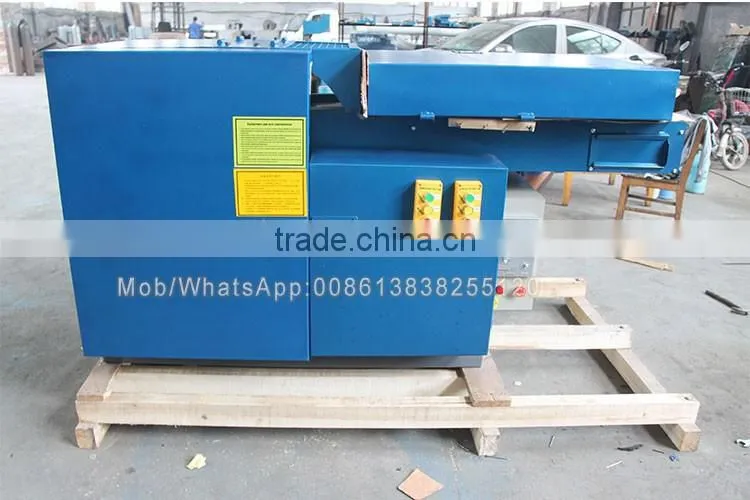 automatic waste rags glass fibre polyster yarn leather cutting machine