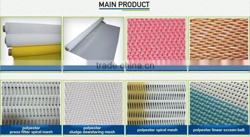 150 Micron 100% Polyester Linear Screen Cloth Paper Making Belt