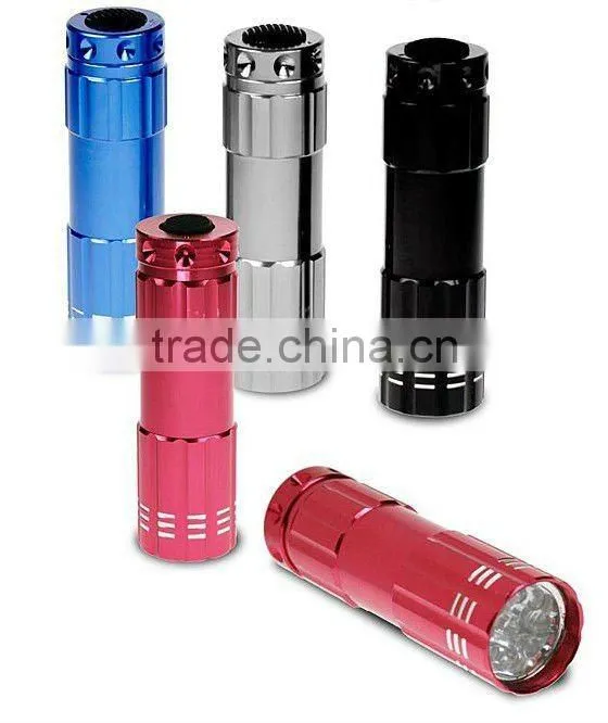 9Leds Aluminum Flashlight