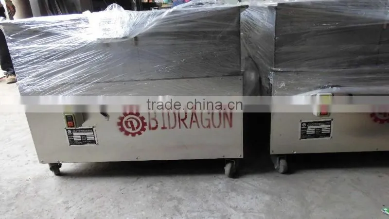 LPG Heating Oily Seeds Cocoa Beans Rotary Roaster Machine