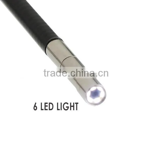 Industrial 3.5inch LCD 5.5mm Camera Video Inspection 6 LED Endoscope Sound Recording Borescope 1M cable Snakescope