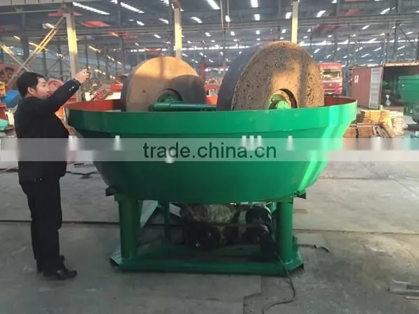 Vietnam wet pan gold grinding machine/wet pan mill for sale
