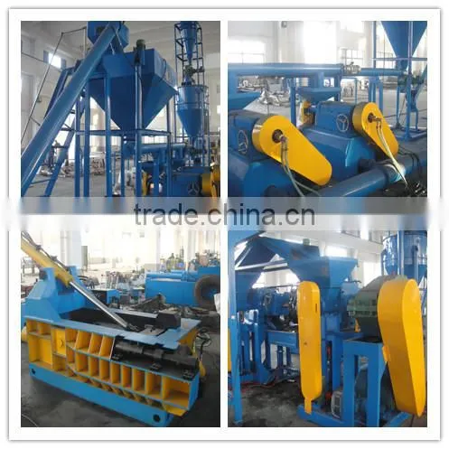 High effciency waste tire recycling machine