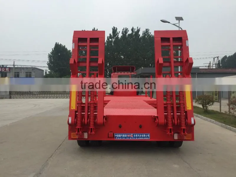 China manufacturer Lowboy flatbed semi trailer truck