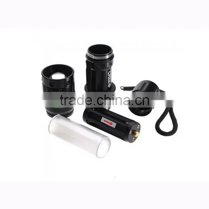 Hot selling zoom rechargeable aluminium LED flashlight tactical flashlight