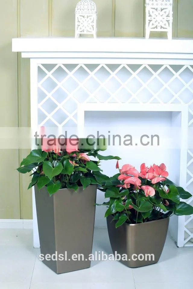 Square Plastic flowerpot hot sale garden planters flower pot