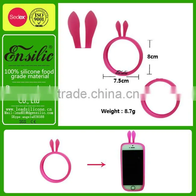 Promotional gift universal silicone phone ring case